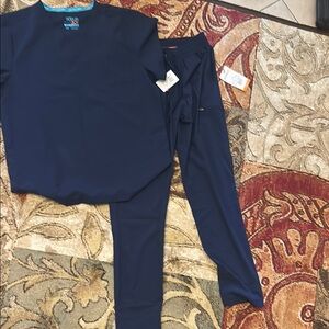 New with tags navy blue scrubjoy scrubs